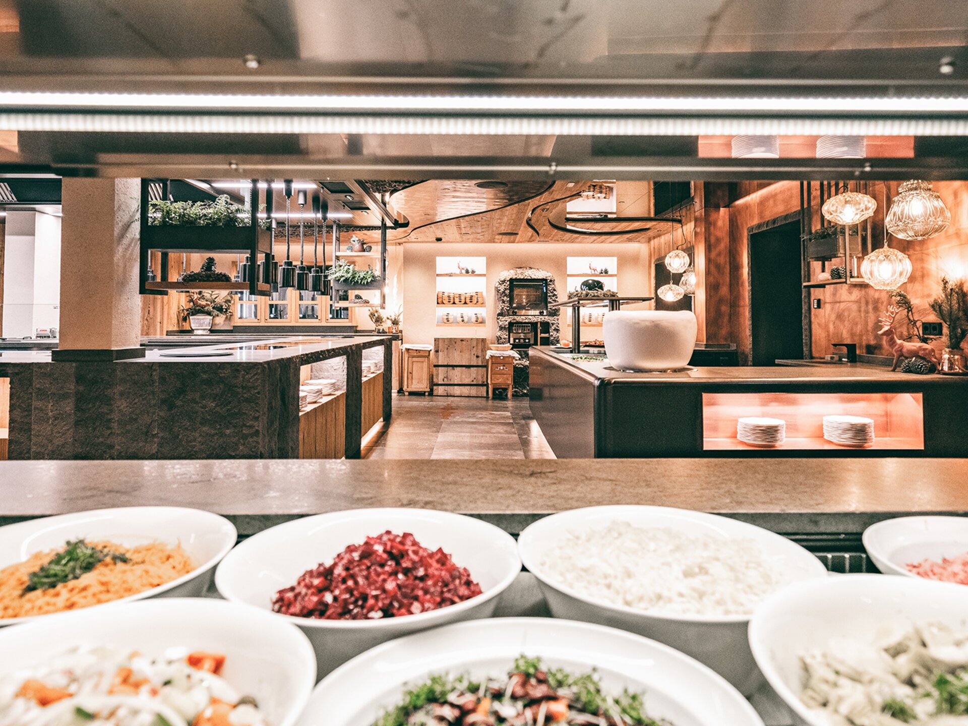 Salatbuffet in der Engel Kochstube