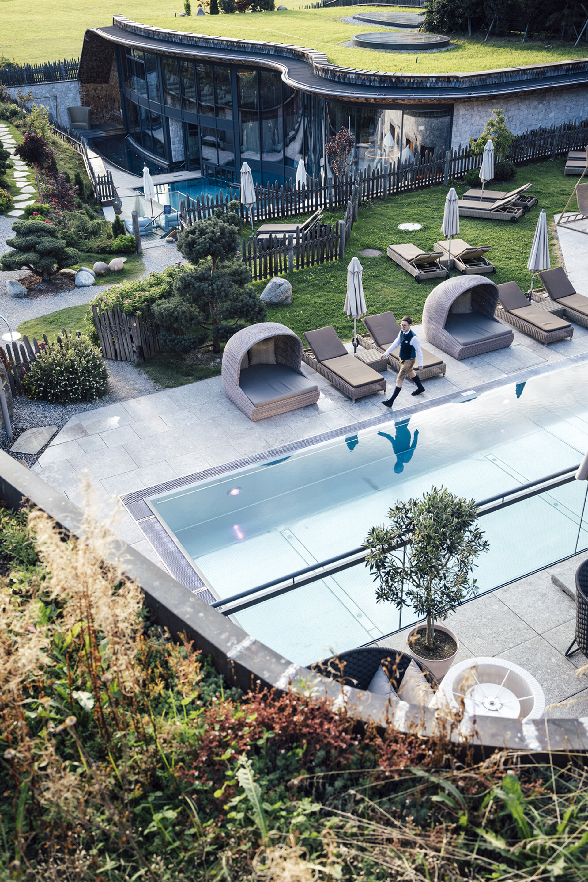 Aussenbereich Wellnesshotel Der Engel