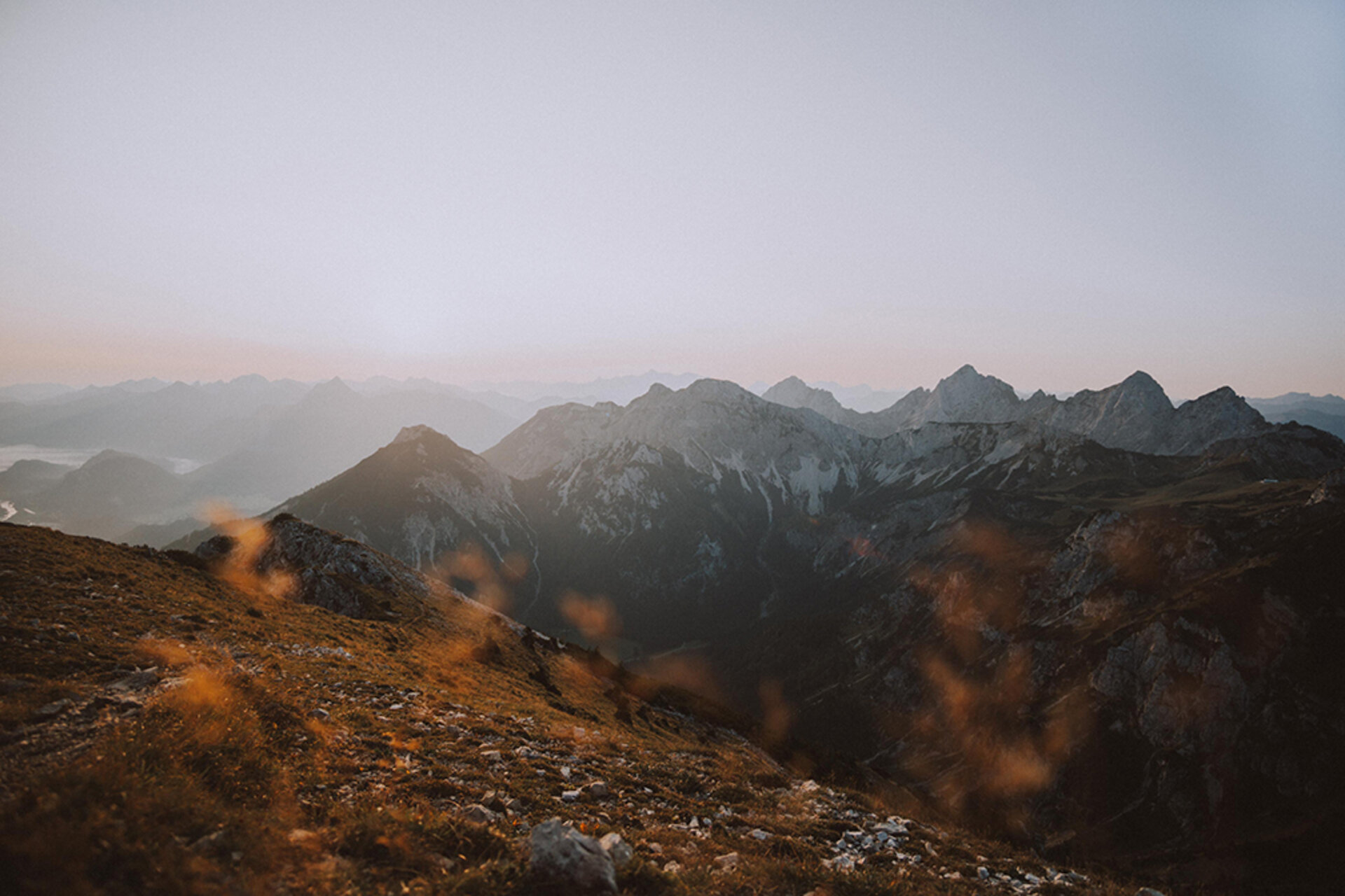 Allgäuer Alpen vom Gipfel fotografiert im Herbst | Der Engel in Tirol