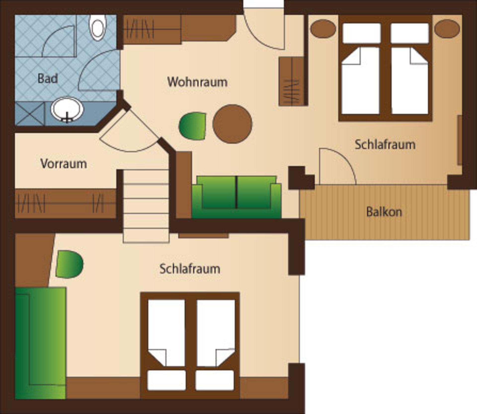 Kategorie Haus Nr. 7 Zimmer Zwei Zimmerplan | Der Engel in Tirol