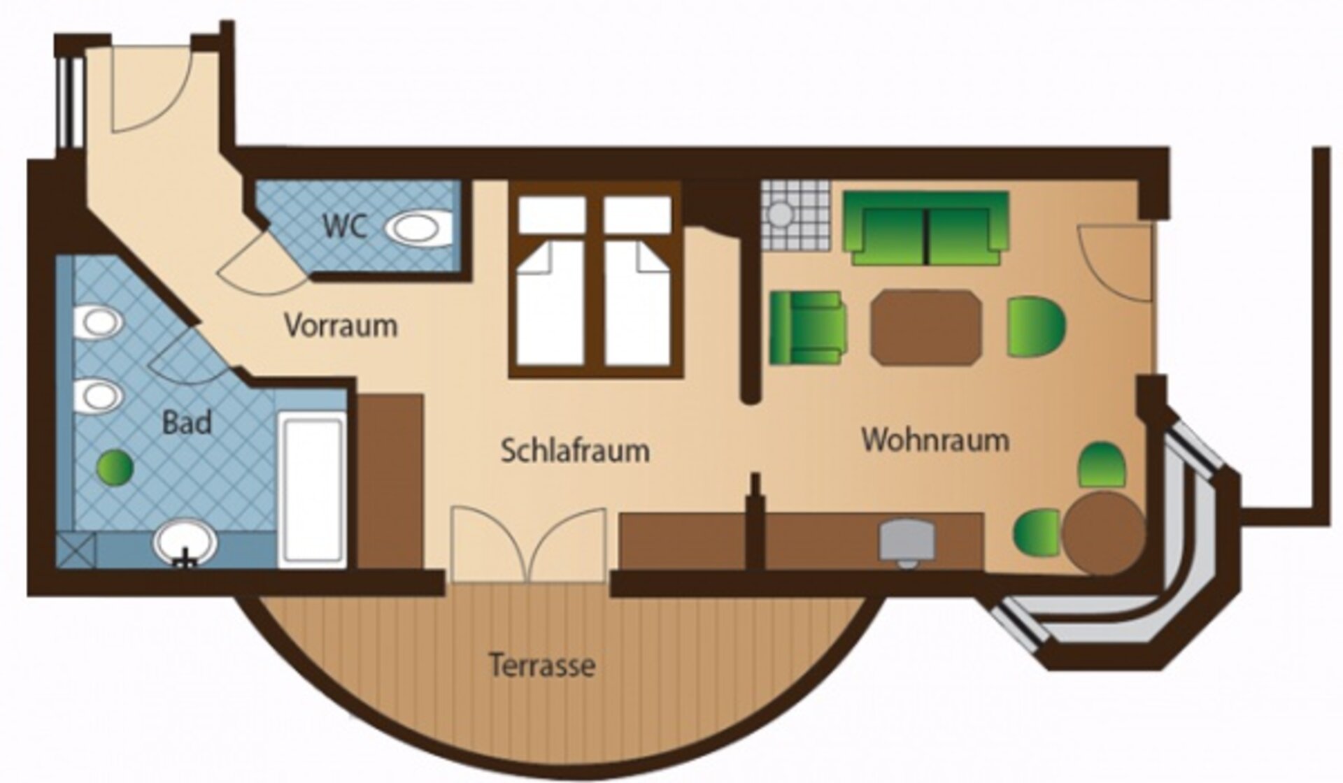 Kategorie Landhaus Zimmer Familien Suite mit Kinderzimmer Wohnraum und Bett | Der Engel in Tirol