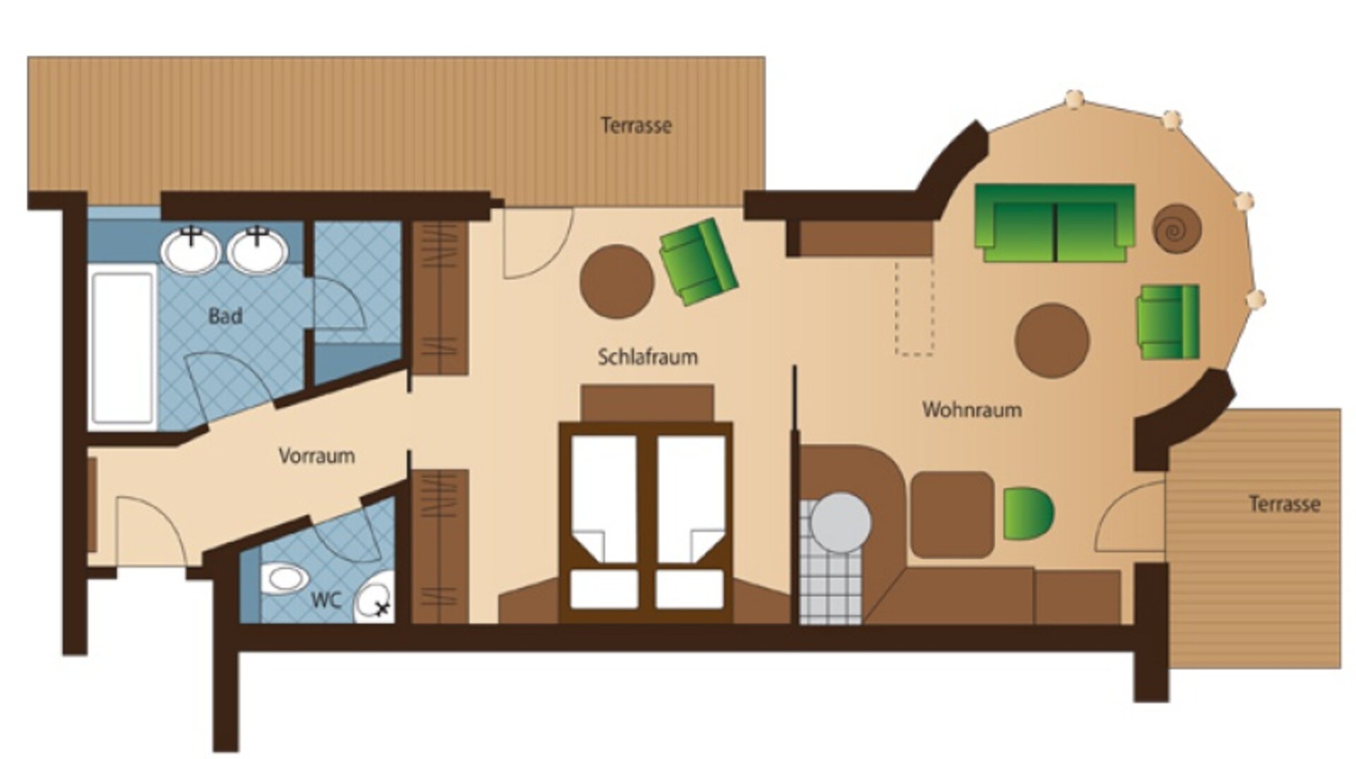 Kategorie Landhaus Zimmer Junior Suite Zimmerplan | Der Engel in Tirol