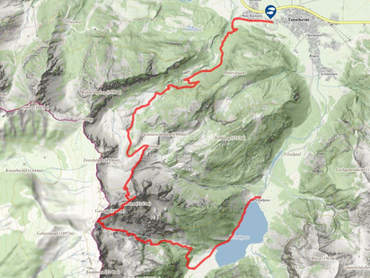 Touren-Plan - Wandertour Tannheim zum Gaishorn
