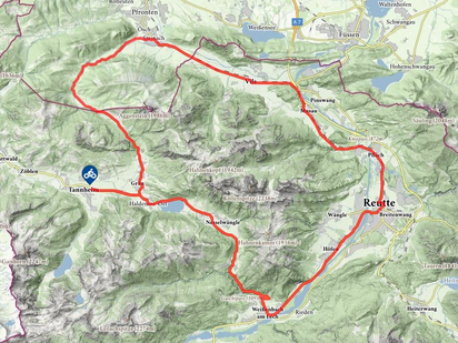 Touren-Plan - Gaichtpass-Runde mit dem Rennrad