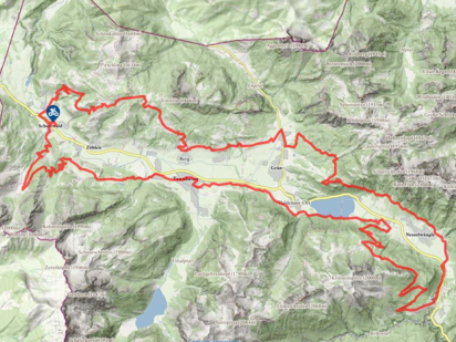 Touren-Plan - Talrunde Tannheimer Tal mit dem Gravel- oder Mountain-Bike