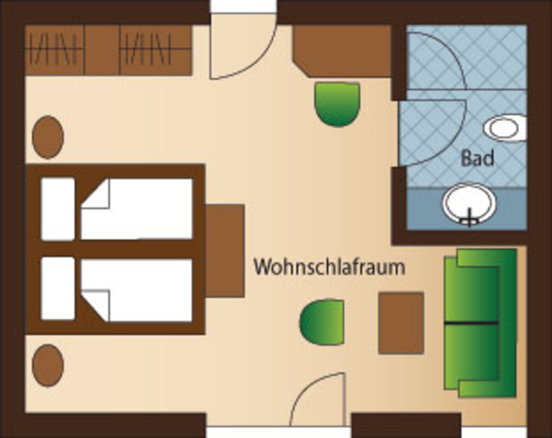 Vier – Grundriss