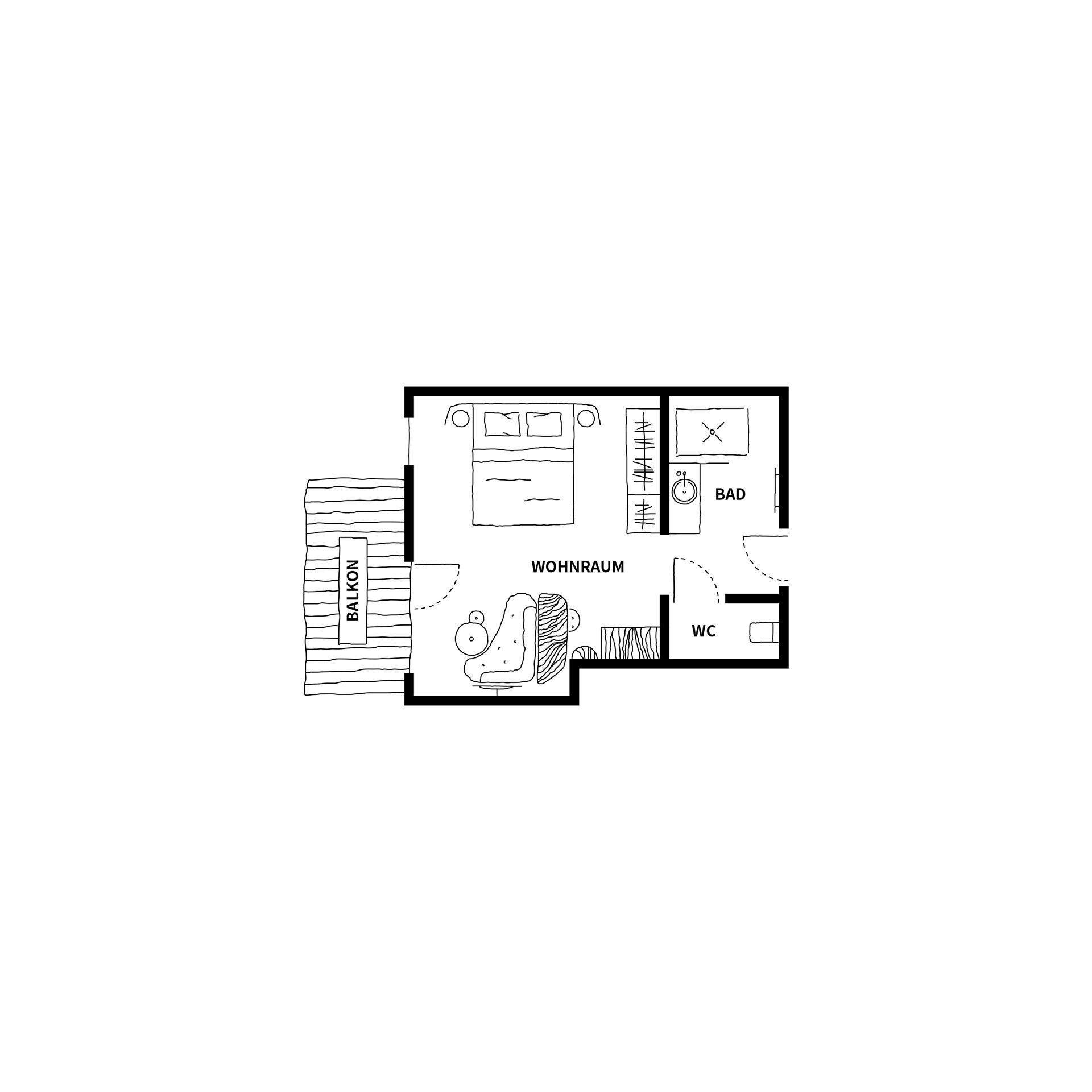 Single Room – Grundriss