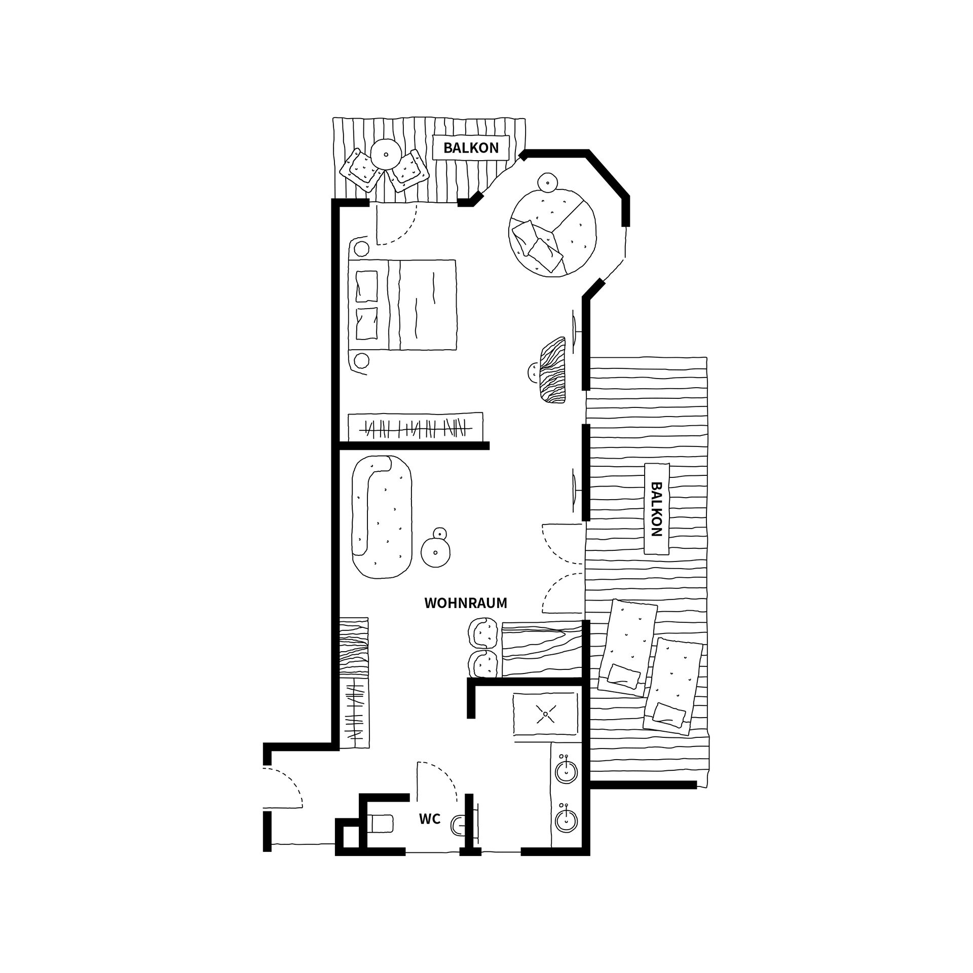 Deluxe Suite – Grundriss