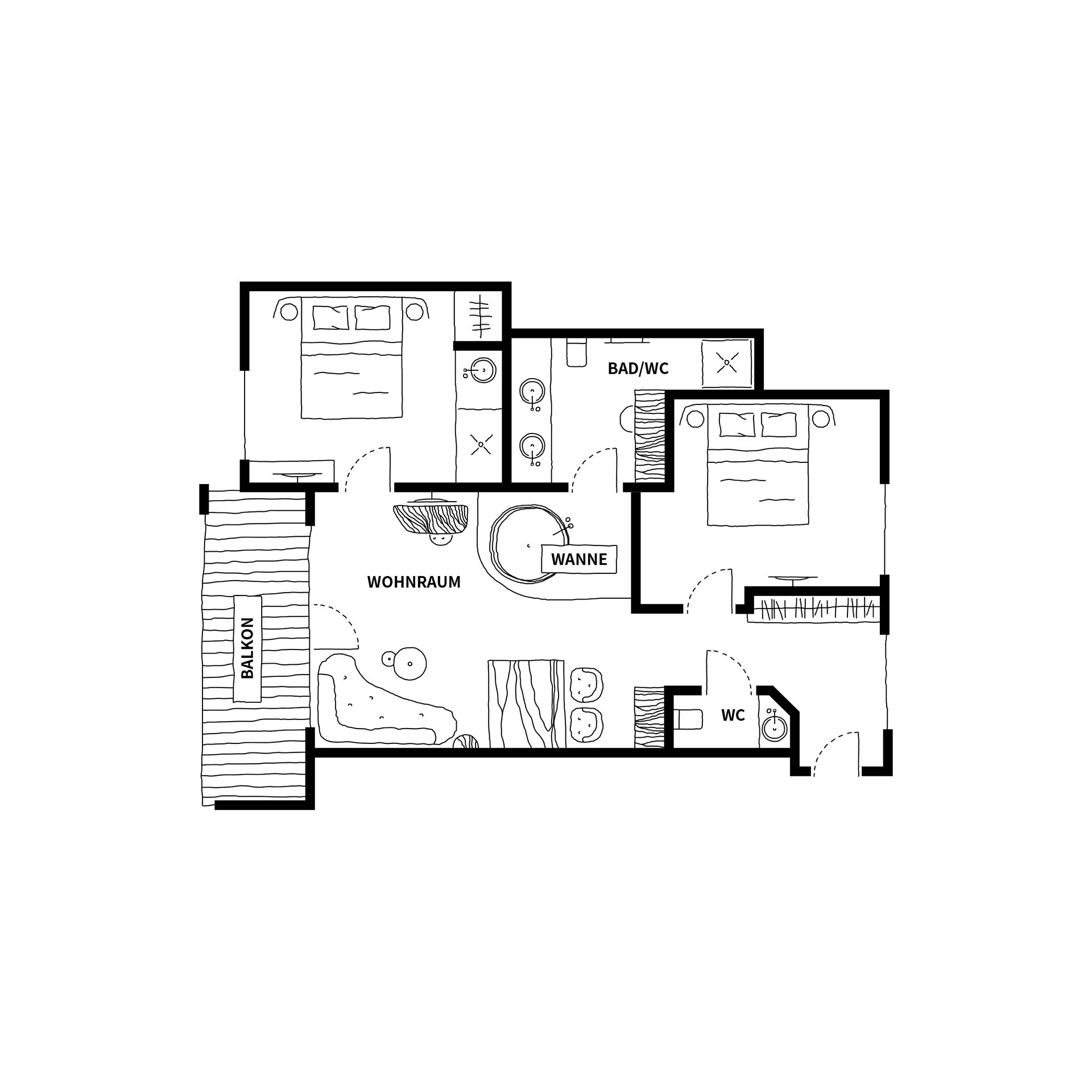 Deluxe Suite "Nest" – Grundriss