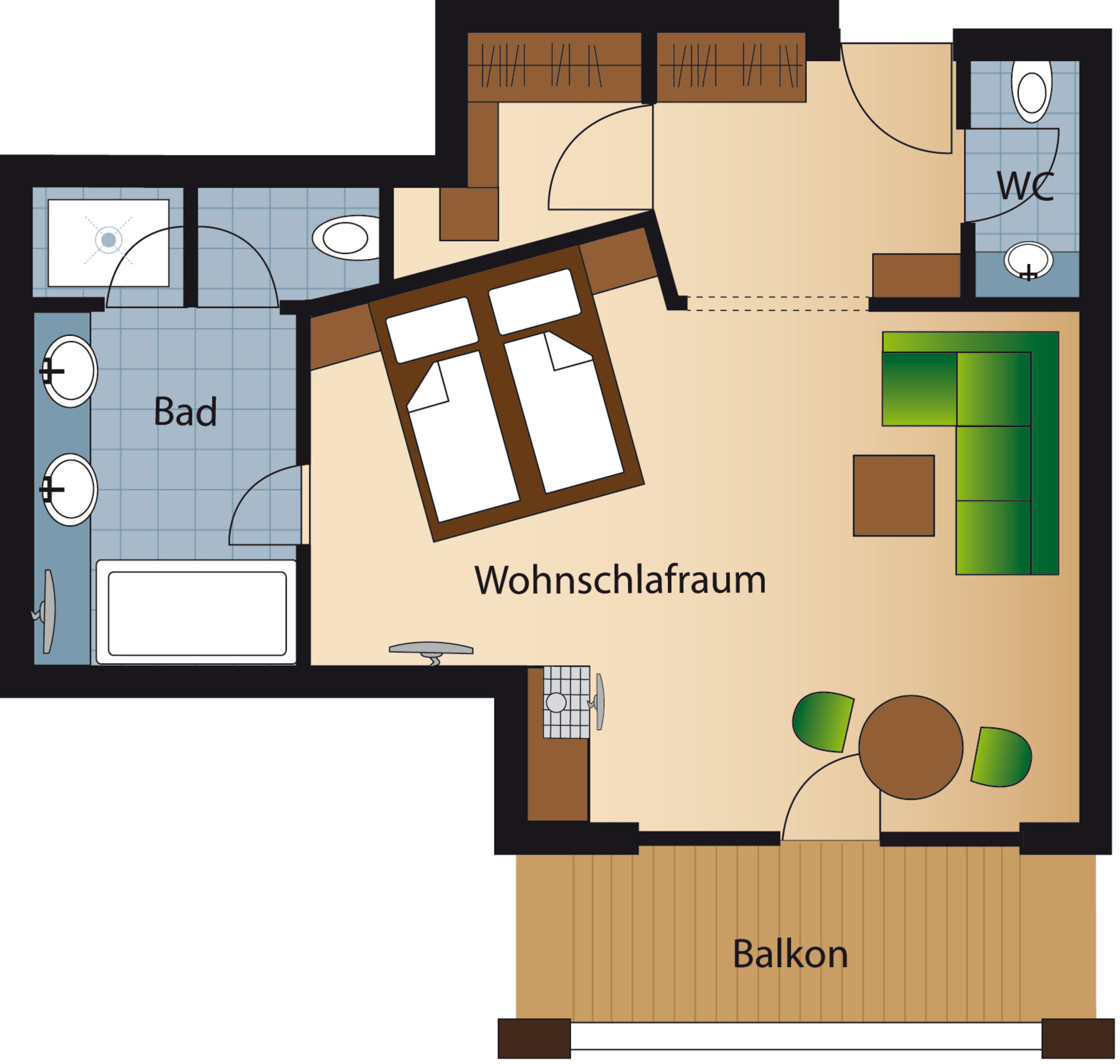 Deluxe Suite – Grundriss